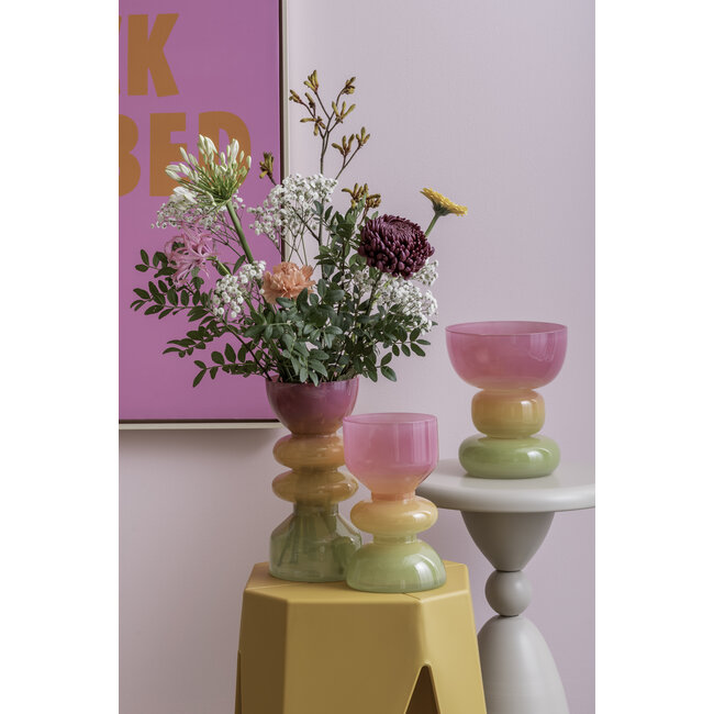 Present Time Vaas Funky Vibes glas breed multi colour