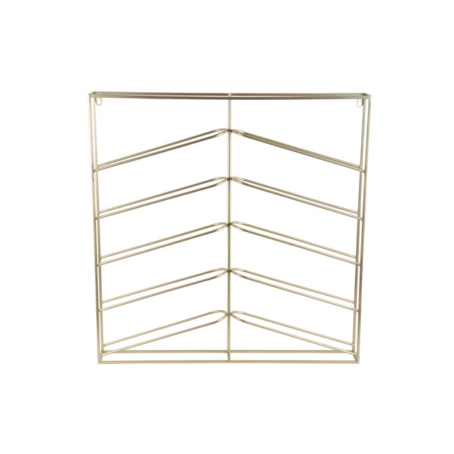 Present Time Wijnrek Cuadro metaal goud