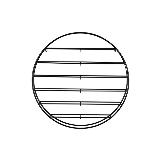 Present Time Wijnrek Redondo metaal mat zwart