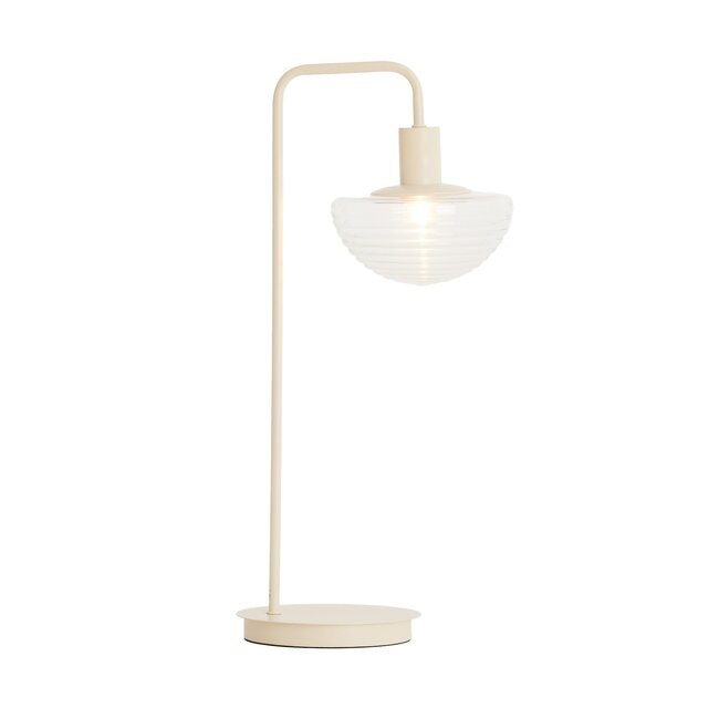 Light en Living Tafellamp 30x20x61 cm BAYLIE mat creme+helder glas