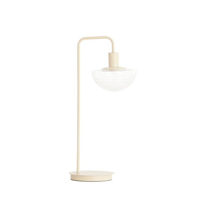Light en Living Tafellamp 30x20x61 cm BAYLIE mat creme+helder glas