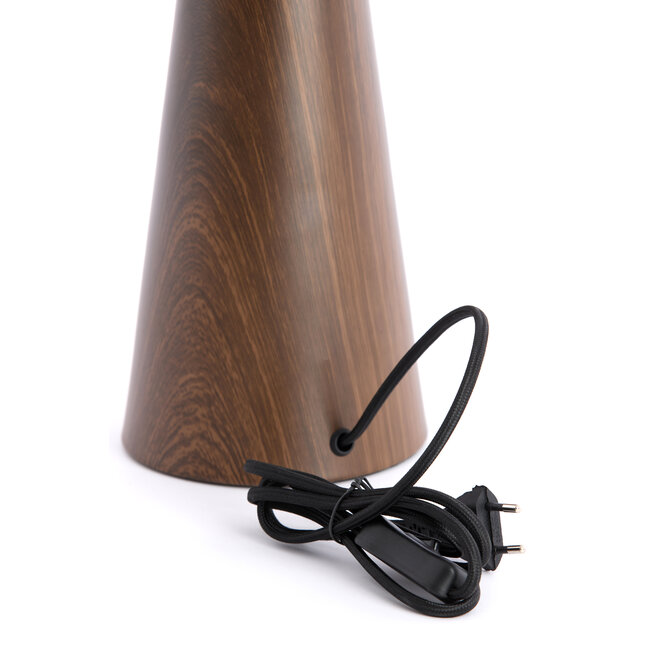 Light en Living Lampvoet Ø13,5X33,5 cm DINAN houtprint donkerbruin