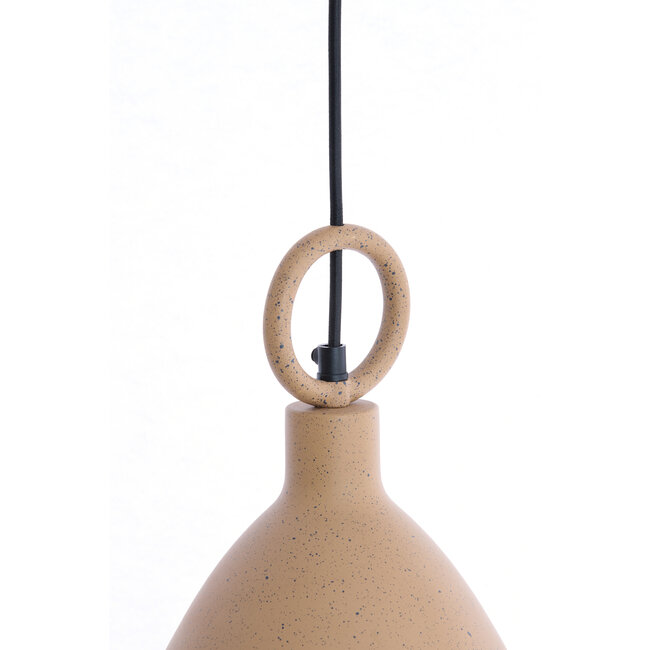 Light en Living Hanglamp Ø24X37 cm RISARI terra+bruin gespikkeld