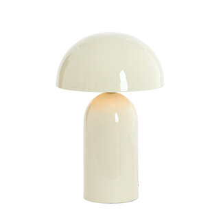 Light en Living Tafellamp Ø30X40 cm TOLIMA shiny creme Light en Living Tafellamp Ø30X40 cm TOLIMA shiny creme