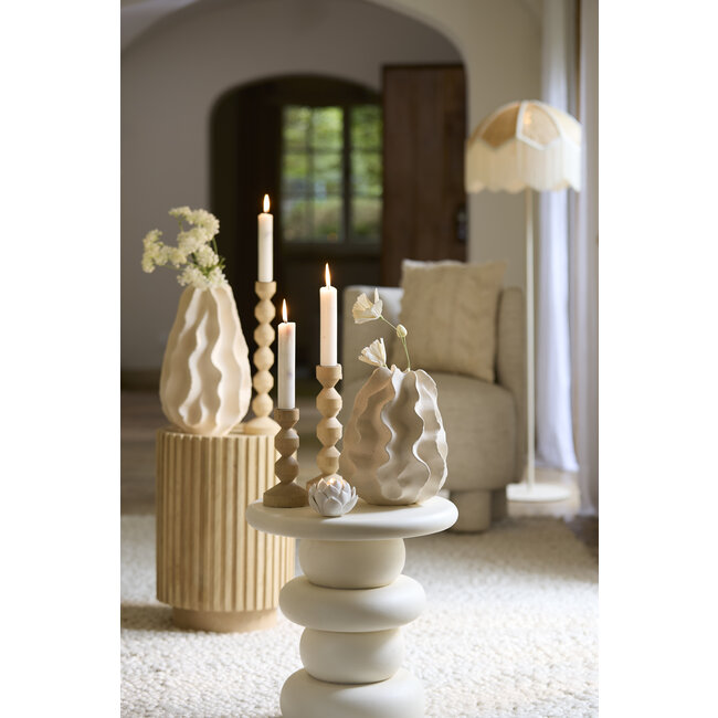 Light en Living Vaas Deco Ø22X26 cm NELANI mat crème