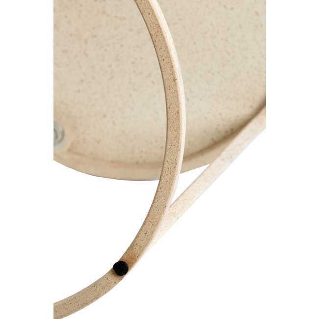 Light en Living Salontafel S/2 Ø65x38+Ø75x42 cm SADAR zand+l bruin gespikkld