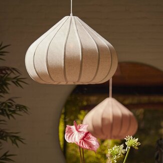 Light en Living Hanglamp Ø60X42,5 cm ZUBEDA linnen naturel
