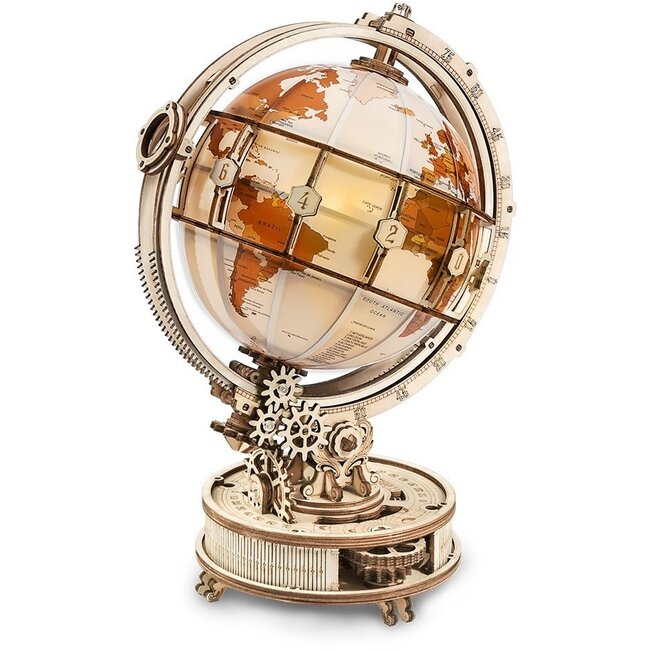 Robotime Houten puzzel Luminous Globe