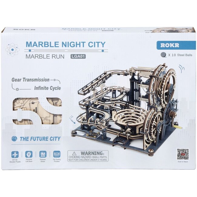 Robotime Houten puzzel Marble night city