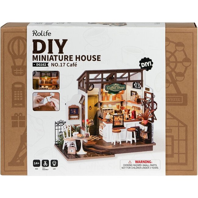 Robotime Houten bouwpakket No.17 Slow Life Café