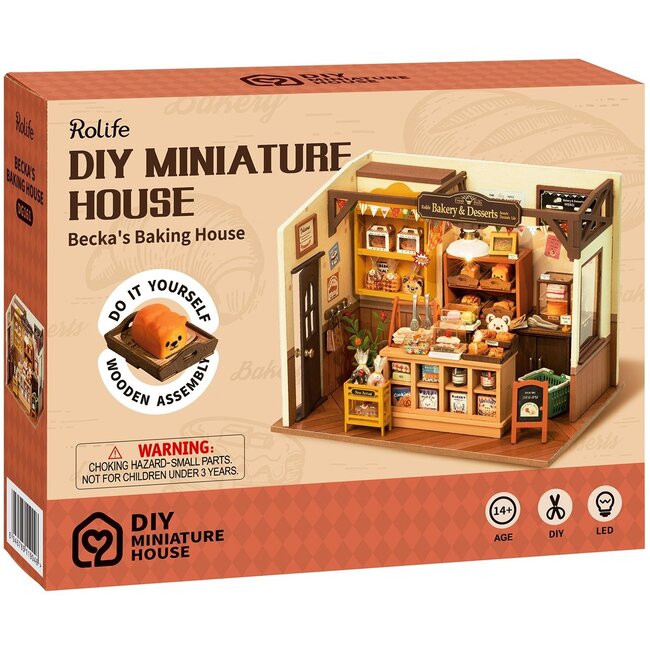 Robotime Houten bouwpakket Becka's Baking House