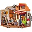 Robotime Houten bouwpakket Corner Bookstore