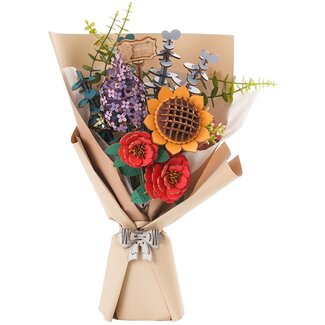 Robotime Houten Bouwpakket Flower Bouquet