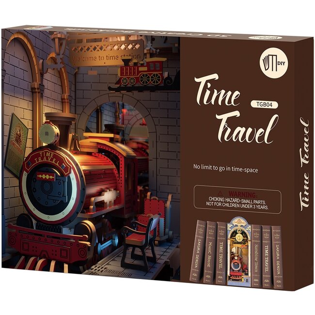 Robotime Houten Bouwpakket Book Nook Time Travel