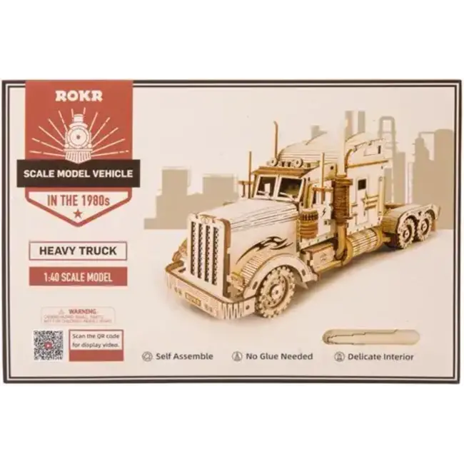 Robotime Houten Bouwpakket Heavy Truck