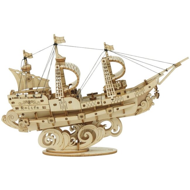 Robotime Houten Bouwpakket Sailing Ship