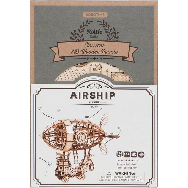 Robotime Houten Bouwpakket Airship
