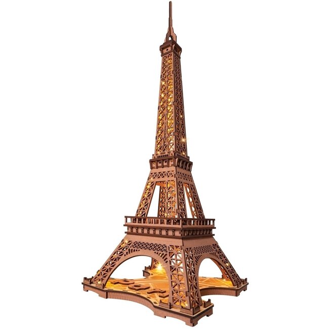 Robotime Houten Bouwpakket Night of the Eiffel Tower