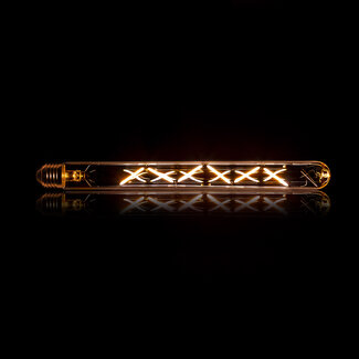WoonStijl Lichtbron LED filament buis 30 cm - E27 4W 2100K 280lm dimbaar/Amberkleurig glas