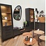 WoonMax Vitrinekast Gamma 1 deur glas en 1 deur - Showroommodel