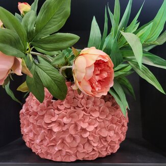 Light en Living Vaas deco Ø38x23 cm PHYLIA coral