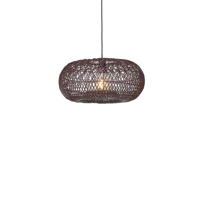 Good&Mojo Hanglamp Arizona bamboe ø50 burgundy S