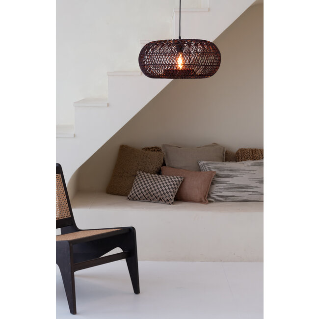 Good&Mojo Hanglamp Arizona bamboe ø50 burgundy S