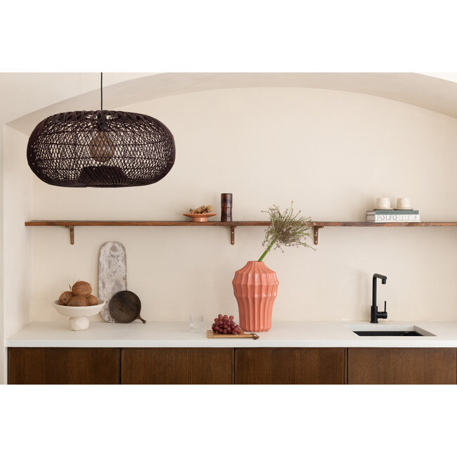 Good&Mojo Hanglamp Arizona bamboe ø50 burgundy S