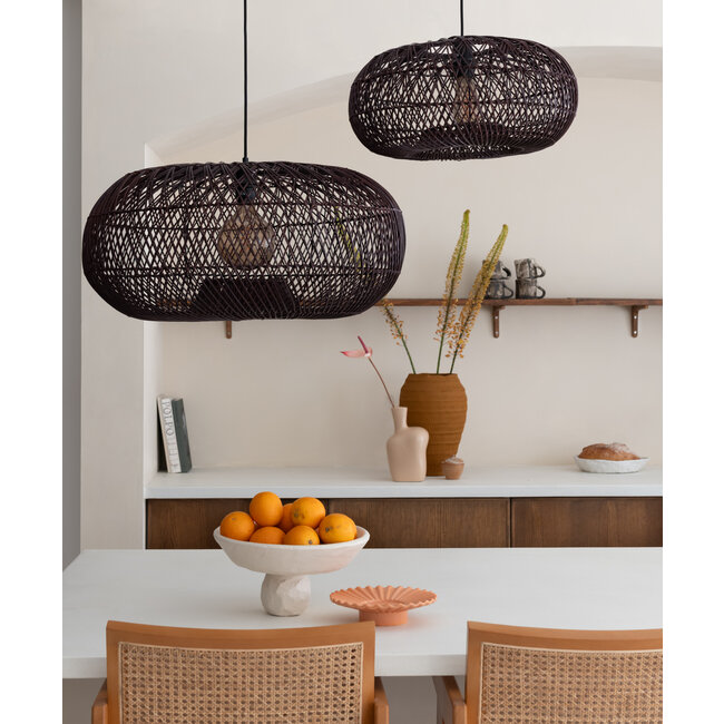 Good&Mojo Hanglamp Arizona bamboe ø50 burgundy S