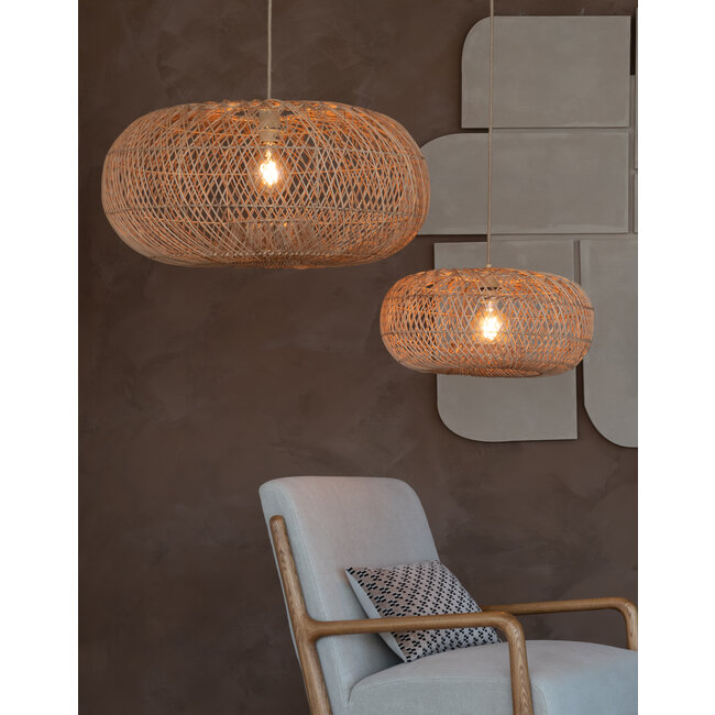 Good&Mojo Hanglamp Arizona bamboe/kap ø50 naturel S