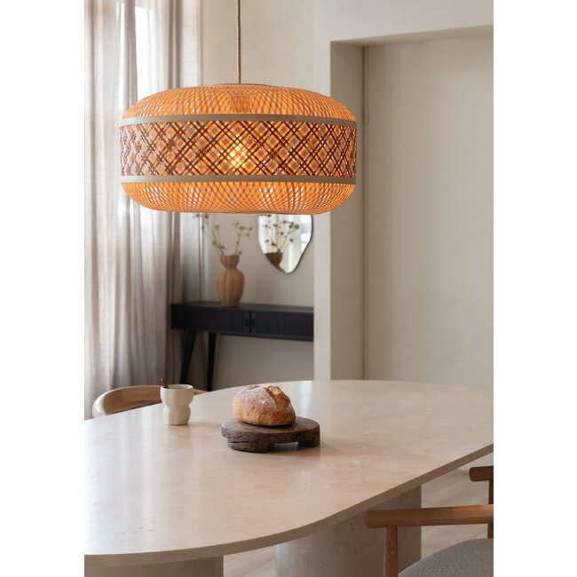 Good&Mojo Hanglamp Langkawi bamboe ø50xh.25cm naturel bruin