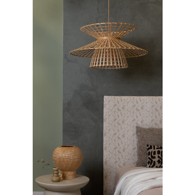 Good&Mojo Hanglamp Machu Picchu bamboe ø57xh.27cm naturel