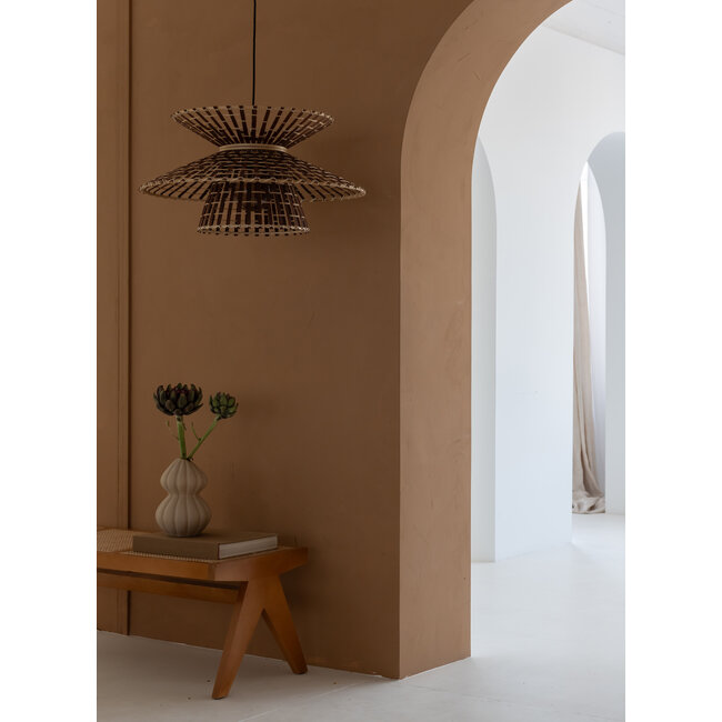Good&Mojo Hanglamp Machu Picchu bamboe ø57xh.27cm naturel bruin
