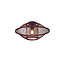 Good&Mojo Plafondlamp Maui bamboe burgundy S