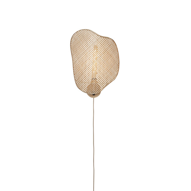Good&Mojo Wandlamp Kinabalu bamboe 40x10xh.50cm naturel