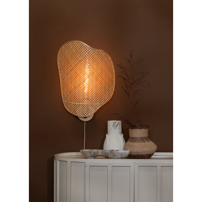 Good&Mojo Wandlamp Kinabalu bamboe 40x10xh.50cm naturel
