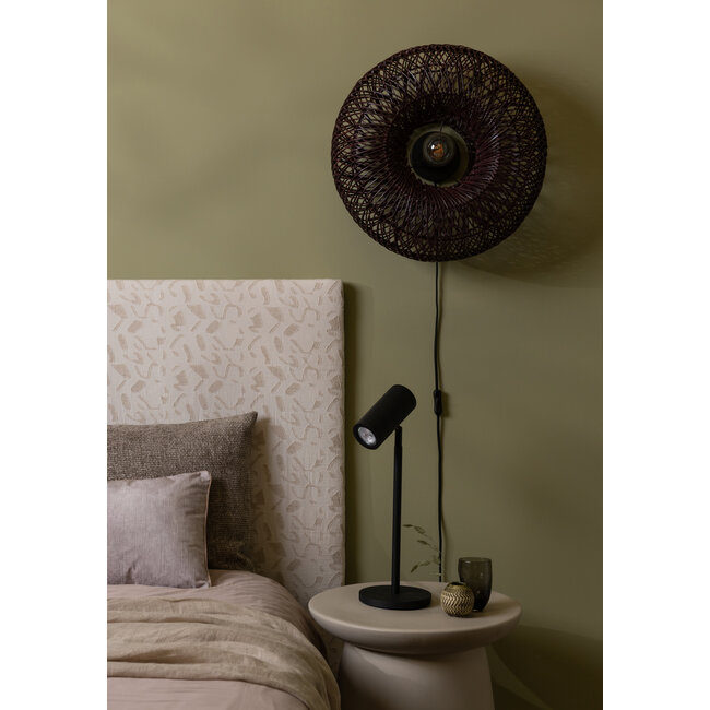 Good&Mojo Wandlamp Arizona bamboe ø50x23cm burgundy S