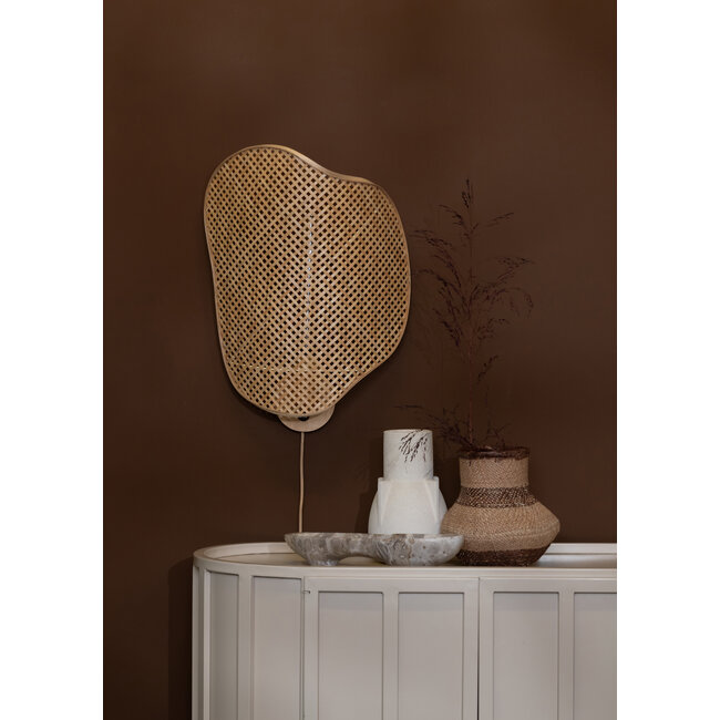 Good&Mojo Wandlamp Kinabalu bamboe 40x10xh.50cm naturel