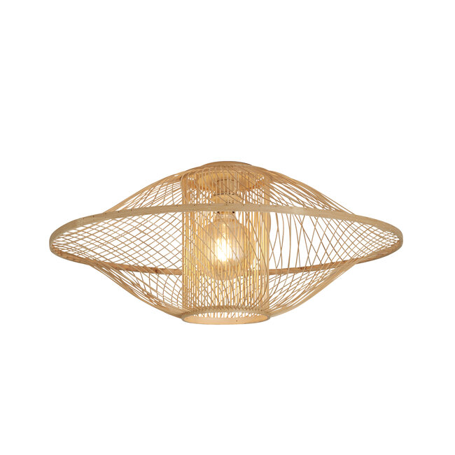 Good&Mojo Plafondlamp Maui bamboe ø70xh.30cm naturel L