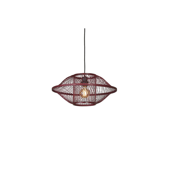 Good&Mojo Hanglamp Maui bamboe  burgundy S