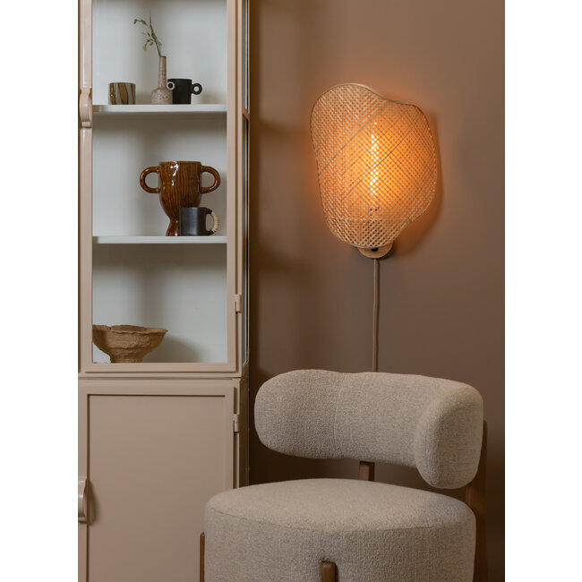 Good&Mojo Wandlamp Kinabalu bamboe 40x10xh.50cm naturel