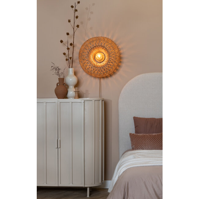 Good&Mojo Wandlamp Arizona bamboe ø50x23cm naturel S
