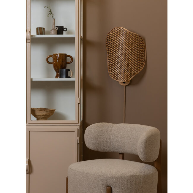 Good&Mojo Wandlamp Kinabalu bambo 40x10xh.50cm naturel bruin