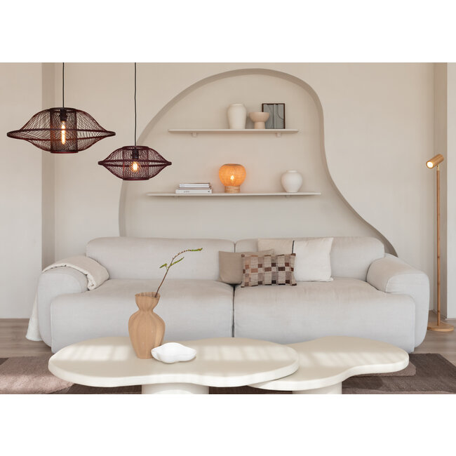 Good&Mojo Hanglamp Maui bamboe  burgundy S