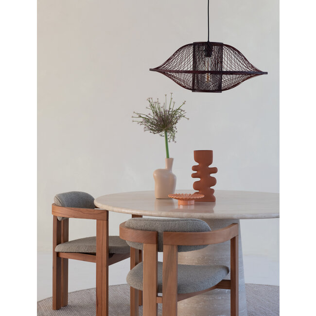 Good&Mojo Hanglamp Maui bamboe ø70xh.30cm burgundy L