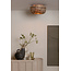 Good&Mojo Plafondlamp Barbados bamboe/halfrond kap ø35xh.15cm naturel/bruin