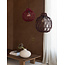 Good&Mojo Hanglamp Mendoza bamboe ø35xh.35cm burgundy S