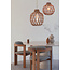 Good&Mojo Hanglamp Mendoza bamboe/kap ø35xh.35cm nat/burgundy. S