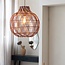 Good&Mojo Hanglamp Mendoza bamboe/kap ø35xh.35cm nat/burgundy. S