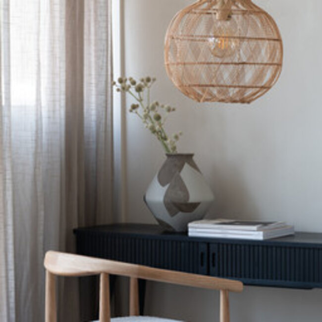 Good&Mojo Hanglamp Mendoza bamboe/kap ø35xh.35cm naturel. S